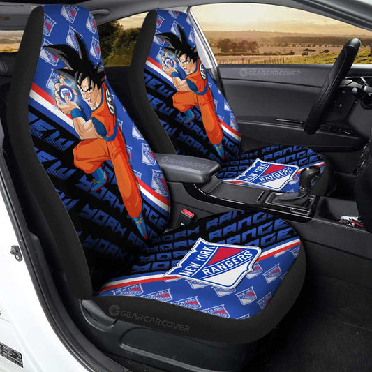 New York Rangers Car Seat Covers Goku Car Decorations For Fans - Gearcarcover - 1