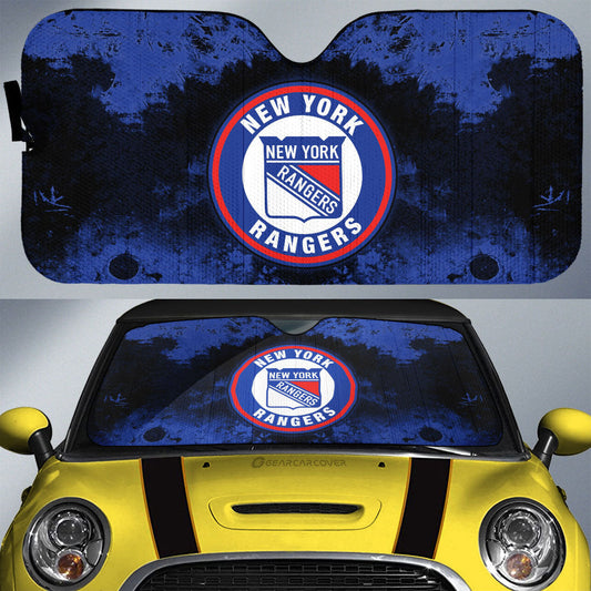 New York Rangers Car Sunshade Custom Car Accessories - Gearcarcover - 1