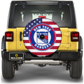 New York Rangers Spare Tire Covers With Camera Hole Custom US Flag Style - Gearcarcover - 2