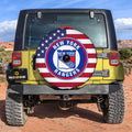 New York Rangers Spare Tire Covers With Camera Hole Custom US Flag Style - Gearcarcover - 3