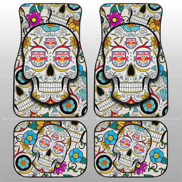 New York Red Bulls Car Floor Mats Custom Sugar Skull Car Accessories - Gearcarcover - 1