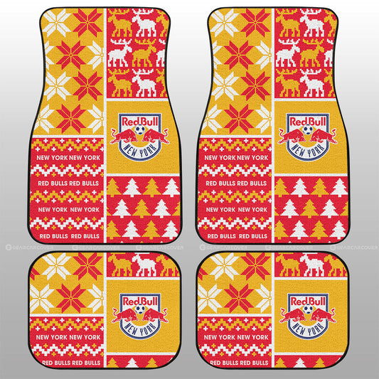 New York Red Bulls Car Floor Mats Custom Ugly Style Car Accessories - Gearcarcover - 1