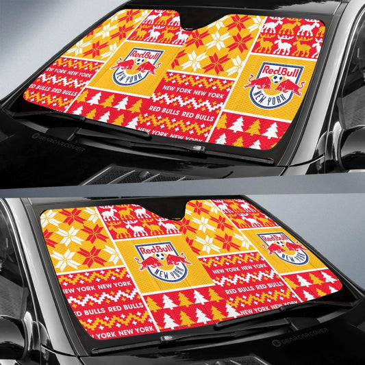 New York Red Bulls Car Sunshade Custom Ugly Style Car Accessories - Gearcarcover - 2