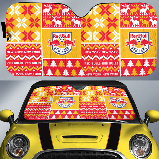 New York Red Bulls Car Sunshade Custom Ugly Style Car Accessories - Gearcarcover - 1