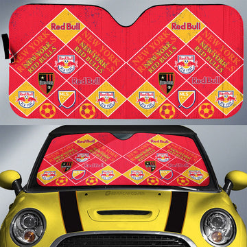 New York Red Bulls Car Sunshade Sporty Team Collection - Gearcarcover - 1