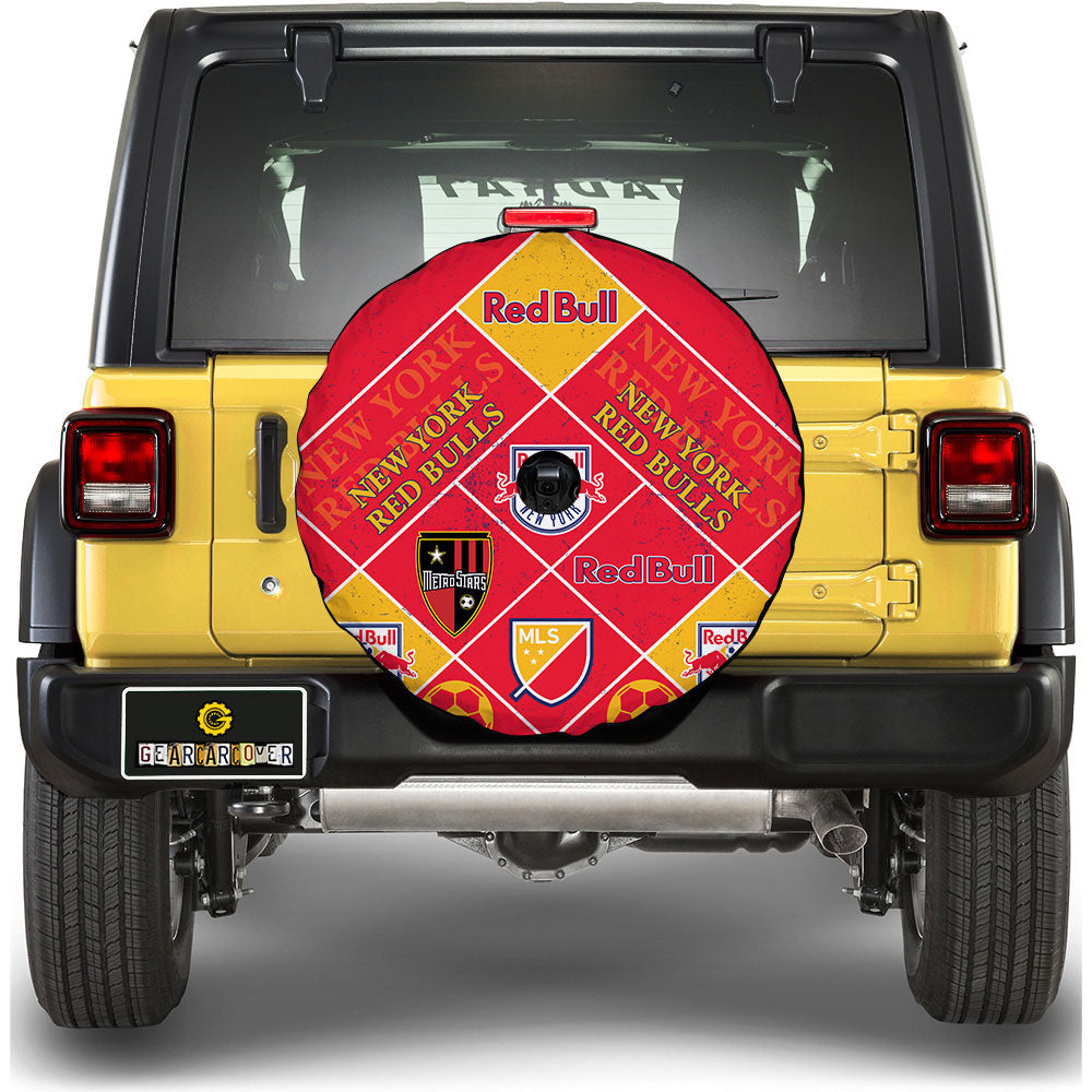 New York Red Bulls Spare Tire Covers Camera Hole Sporty Team Collection - Gearcarcover - 1