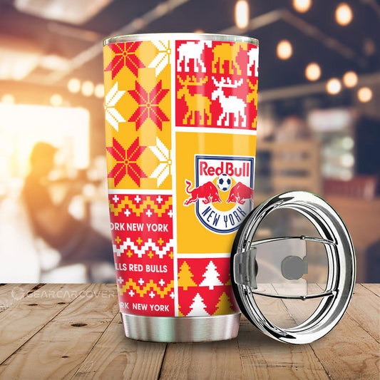 New York Red Bulls Tumbler Cup Custom Ugly Style Car Accessories - Gearcarcover - 1