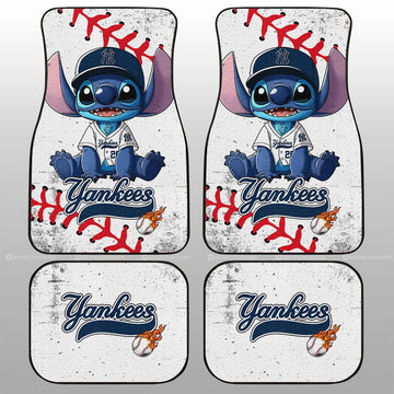 New York Yankees Car Floor Mats Stitch Theme Collection - Gearcarcover - 1