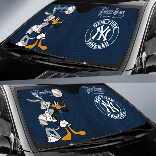 New York Yankees Car Sunshade Custom Car Accessories - Gearcarcover - 2