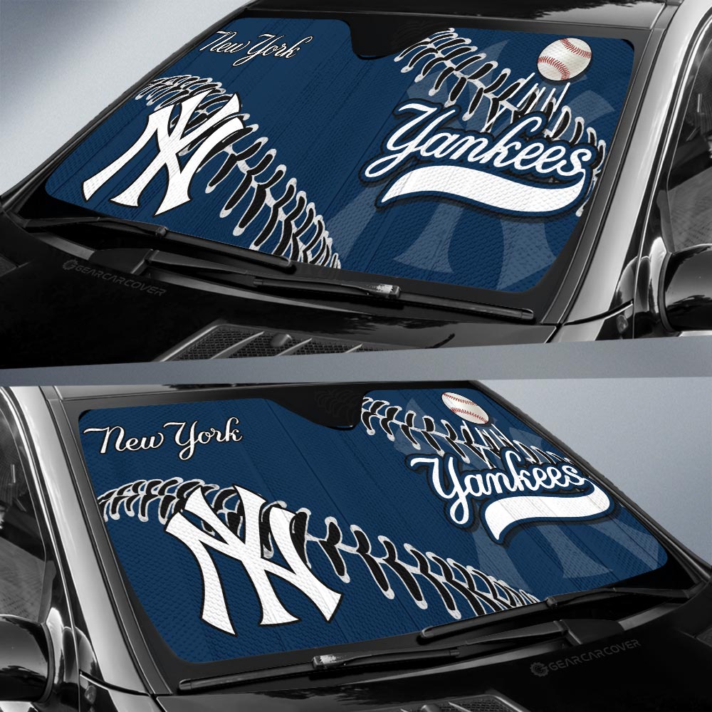 New York Yankees Car Sunshade Custom Car Accessories - Gearcarcover - 2