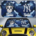 New York Yankees Car Sunshade Skull Theme Collection - Gearcarcover - 1