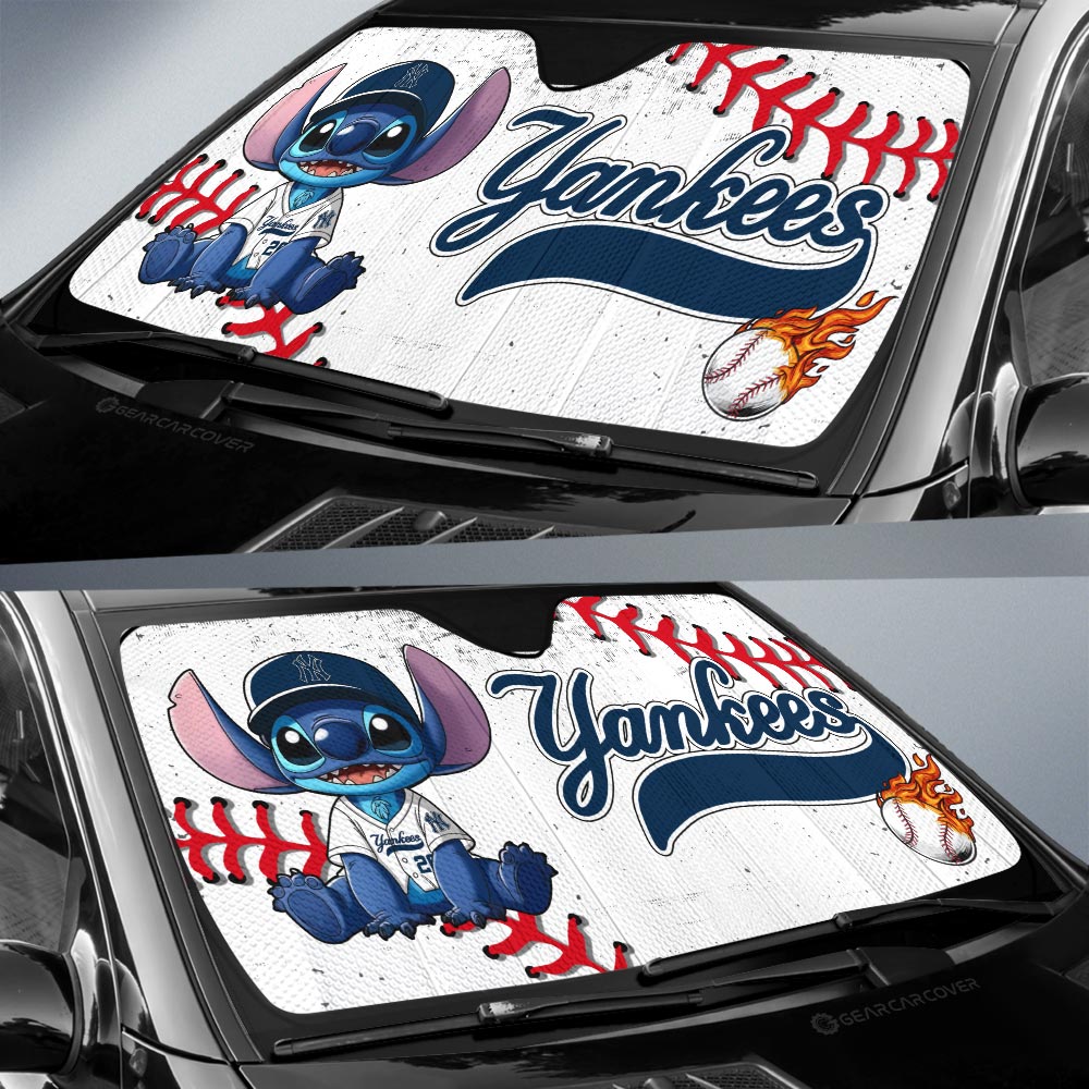 New York Yankees Car Sunshade Stitch Theme Collection - Gearcarcover - 2