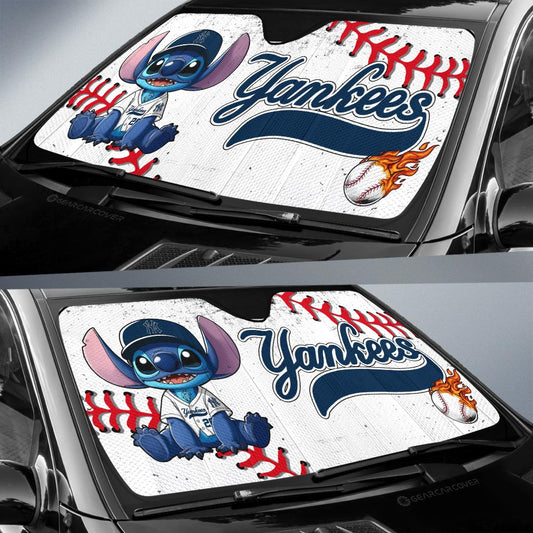 New York Yankees Car Sunshade Stitch Theme Collection - Gearcarcover - 2