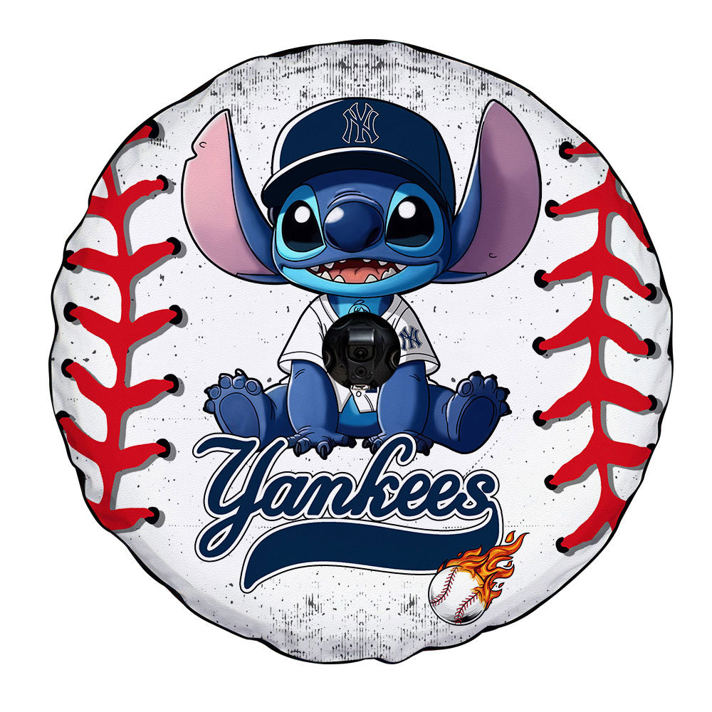 New York Yankees Spare Tire Covers Camera Hole Stitch Theme Collection - Gearcarcover - 4