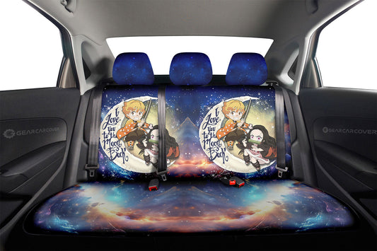 Nezuko And Zenitsu Car Back Seat Covers Custom Car Accessories - Gearcarcover - 2