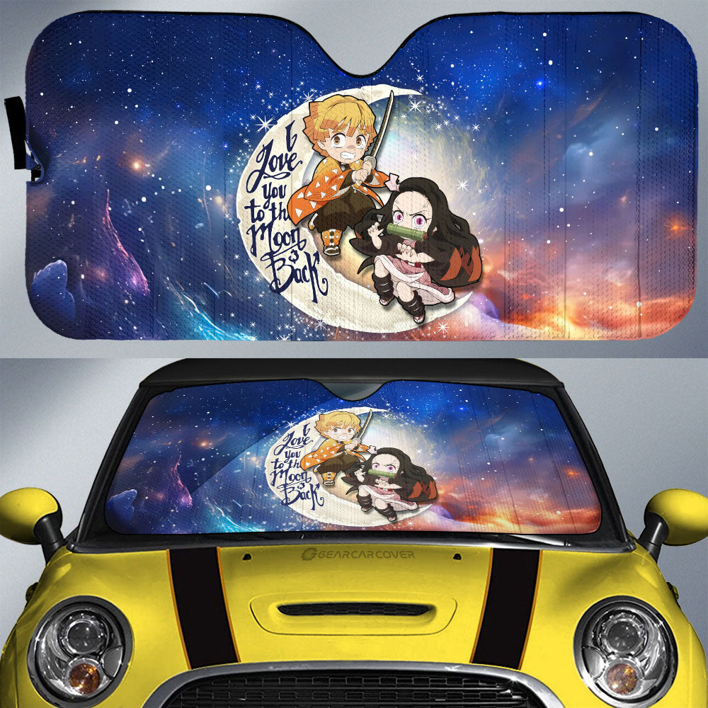 Nezuko And Zenitsu Car Sunshade Custom Car Accessories - Gearcarcover - 1