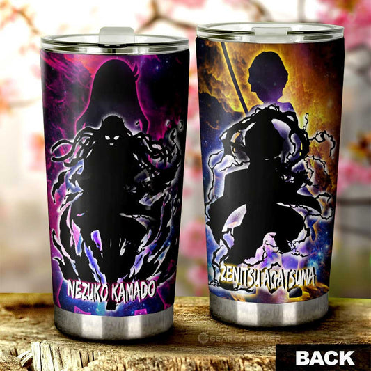 Nezuko And Zenitsu Tumbler Cup Custom - Gearcarcover - 1