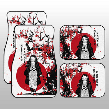 Nezuko Car Floor Mats Custom Japan Style Car Accessories - Gearcarcover - 1