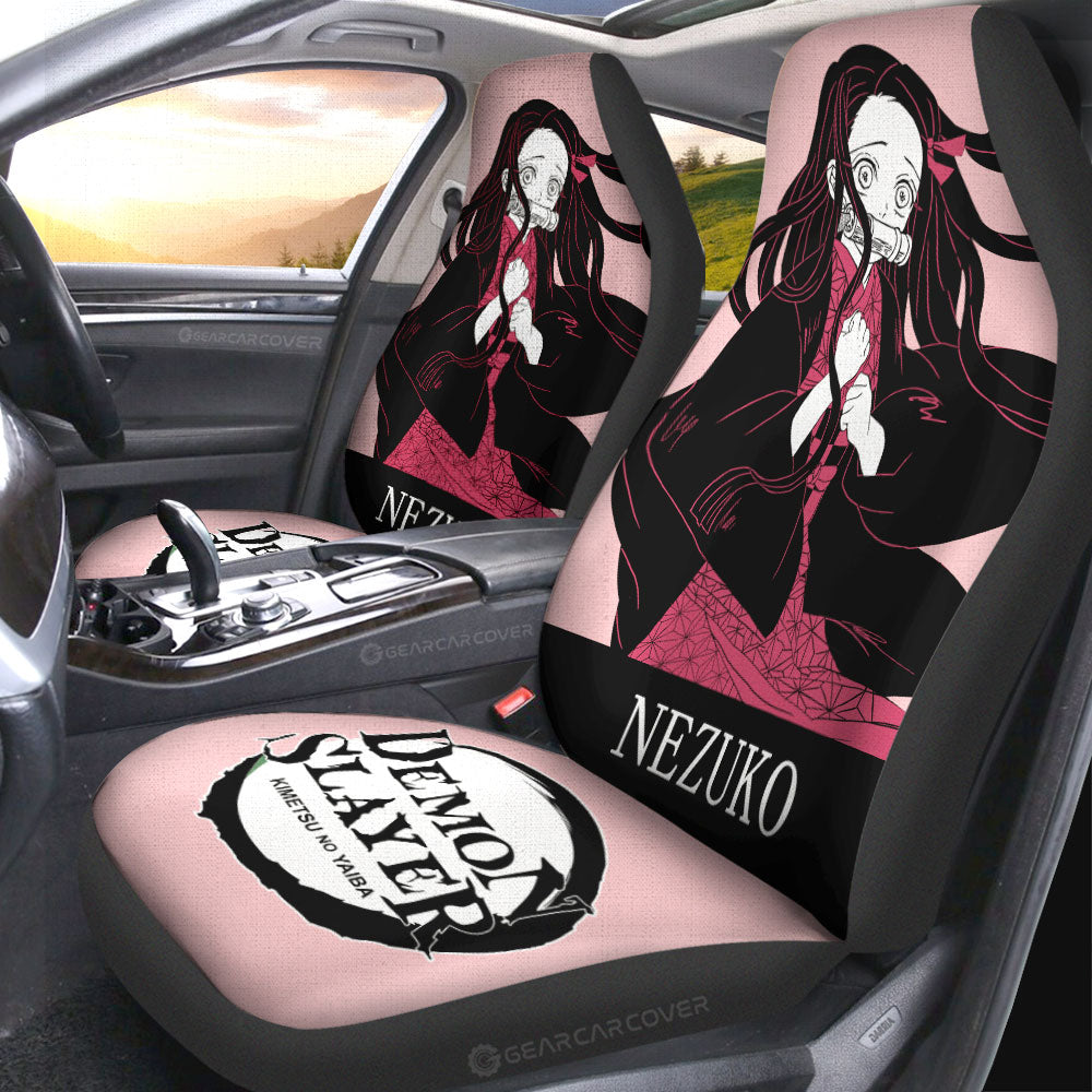 Nezuko Car Seat Covers Custom Car Accessories - Gearcarcover - 3