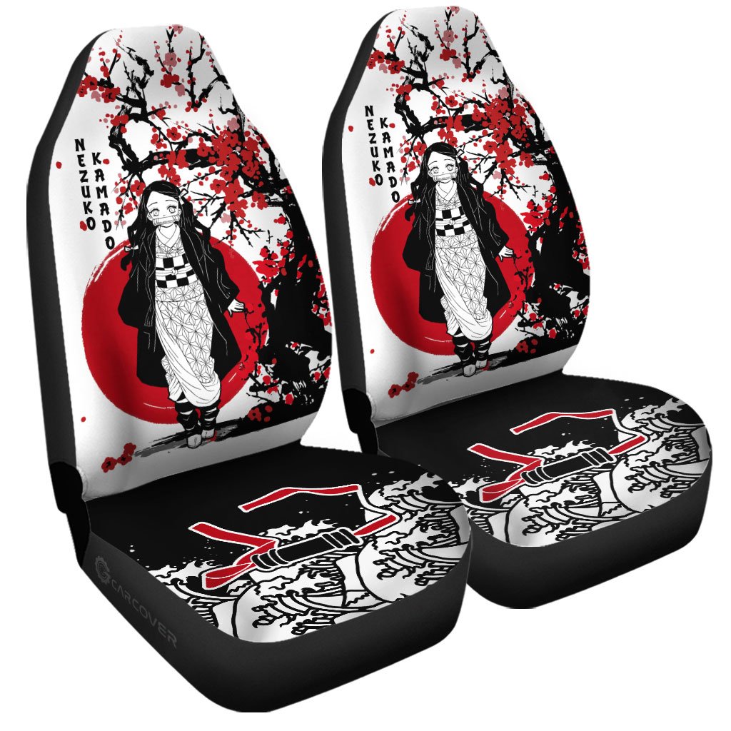 Nezuko Car Seat Covers Custom Japan Style Car Accessories - Gearcarcover - 3