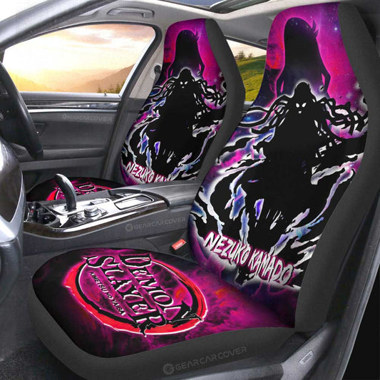 Nezuko Car Seat Covers Custom Silhouette Style - Gearcarcover - 2