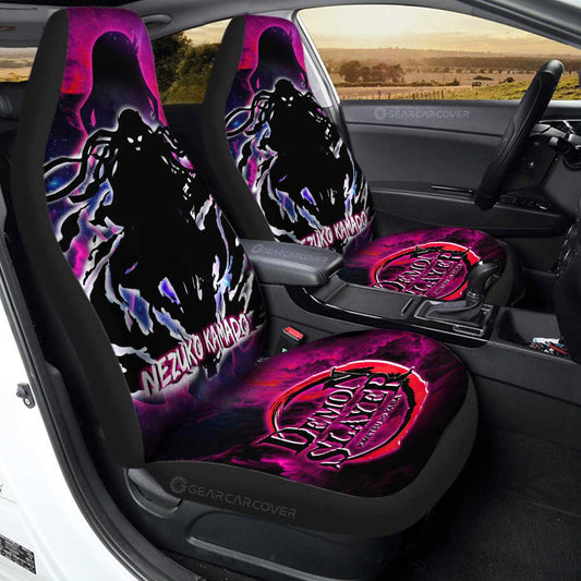 Nezuko Car Seat Covers Custom Silhouette Style - Gearcarcover - 1