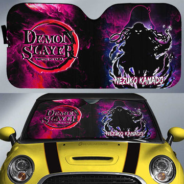 Nezuko Car Sunshade Custom Silhouette Style - Gearcarcover - 1