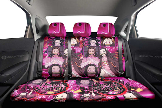 Nezuko Kamado Car Back Seat Cover Custom - Gearcarcover - 2