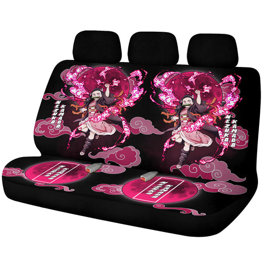 Nezuko Kamado Car Back Seat Covers Custom For Fans - Gearcarcover - 1