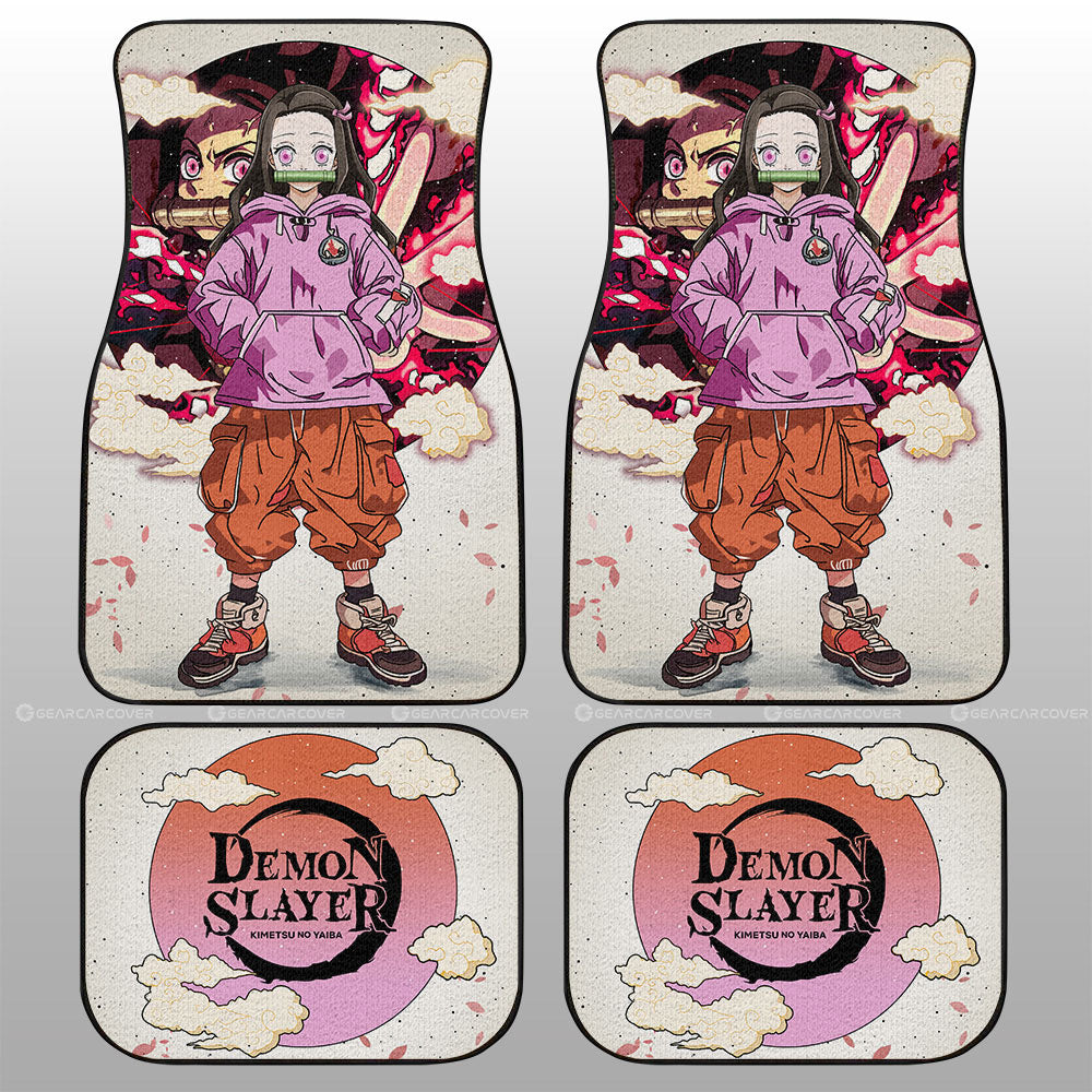 Nezuko Kamado Car Floor Mats Anime Collection - Gearcarcover - 1