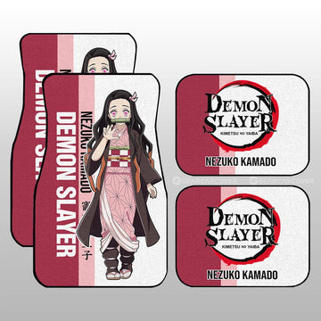 Nezuko Kamado Car Floor Mats Custom Car Accessories For Fans - Gearcarcover - 1