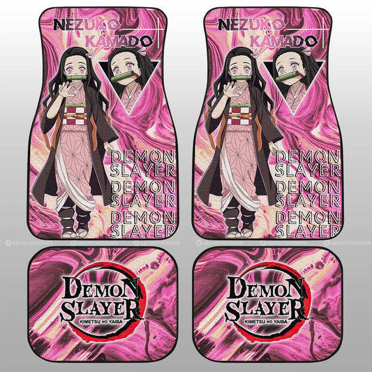 Nezuko Kamado Car Floor Mats Custom Car Accessories - Gearcarcover - 1