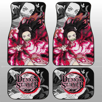 Nezuko Kamado Car Floor Mats Custom Demon Slayer Anime Car Accessories - Gearcarcover - 1