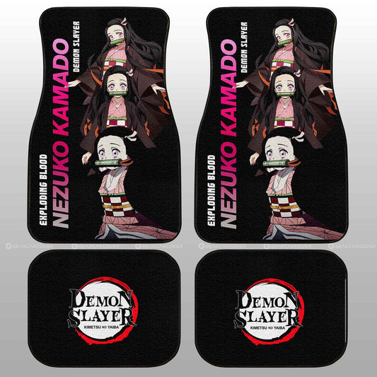 Nezuko Kamado Car Floor Mats Custom - Gearcarcover - 2
