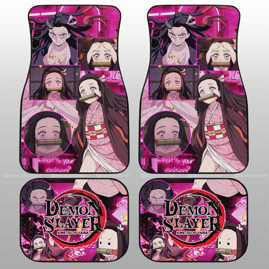 Nezuko Kamado Car Floor Mats Custom - Gearcarcover - 1