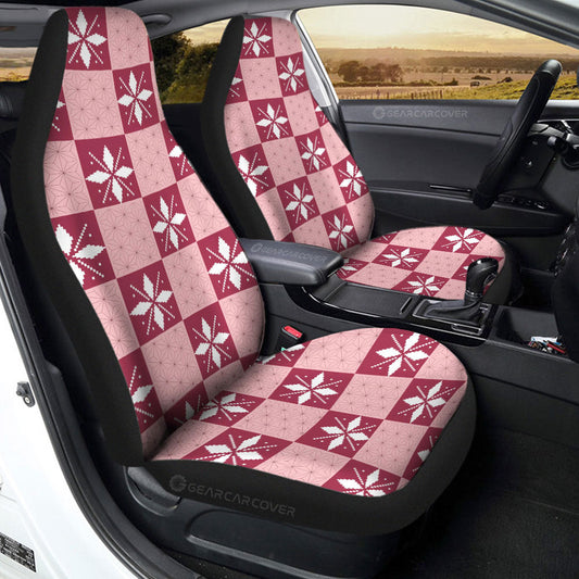 Nezuko Kamado Car Seat Covers Custom Anime Car Accessories - Gearcarcover - 2