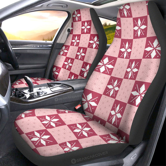 Nezuko Kamado Car Seat Covers Custom Anime Car Accessories - Gearcarcover - 1