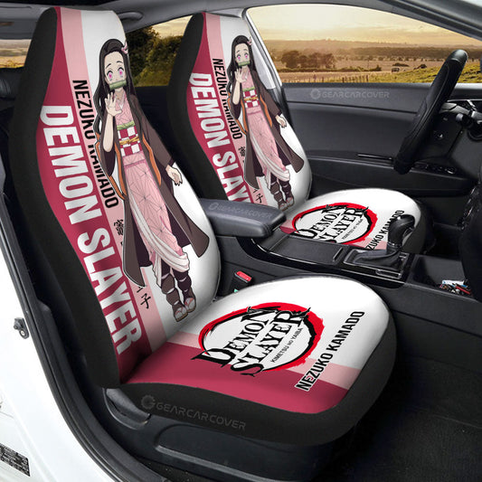 Nezuko Kamado Car Seat Covers Custom Car Accessories For Fans - Gearcarcover - 1