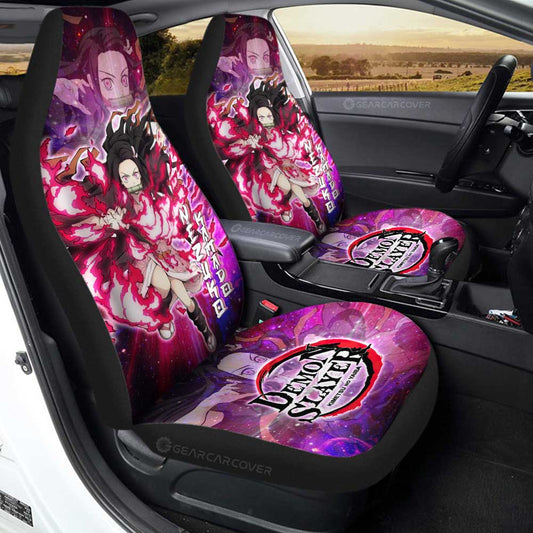 Nezuko Kamado Car Seat Covers Custom Characters Car Accessories - Gearcarcover - 2