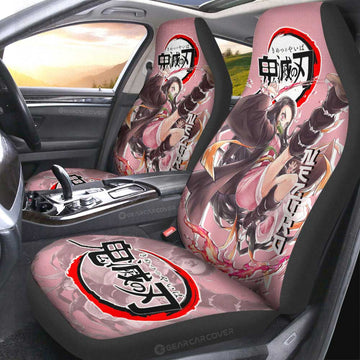 Nezuko Kamado Car Seat Covers Custom Demon Slayer Anime Car Accessories - Gearcarcover - 1