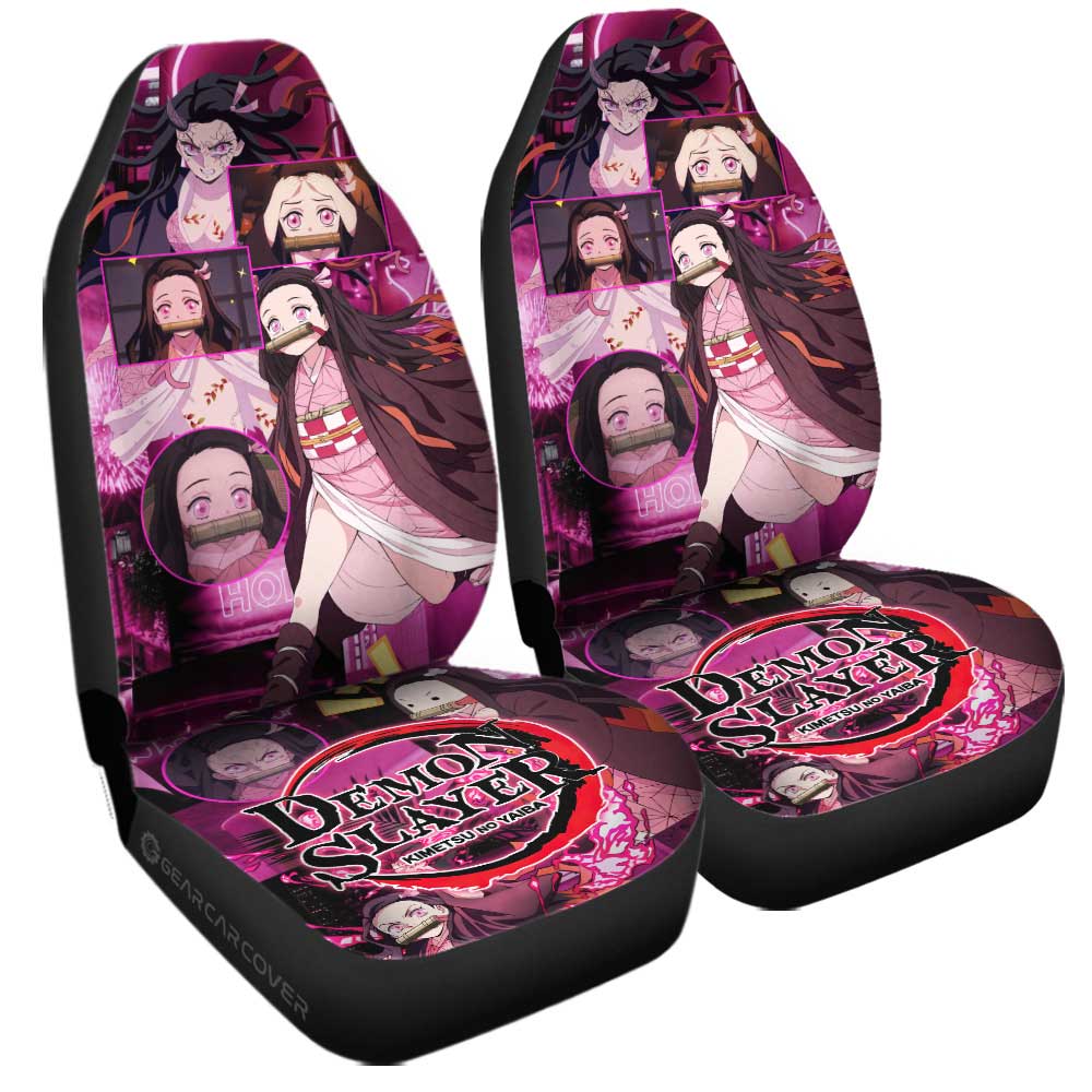 Nezuko Kamado Car Seat Covers Custom - Gearcarcover - 3