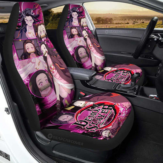 Nezuko Kamado Car Seat Covers Custom - Gearcarcover - 1