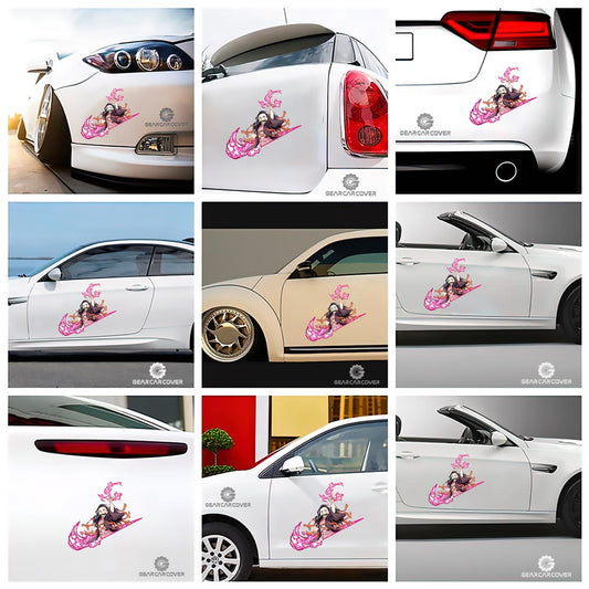 Nezuko Kamado Car Sticker Custom My Car Is Slow Funny - Gearcarcover - 2
