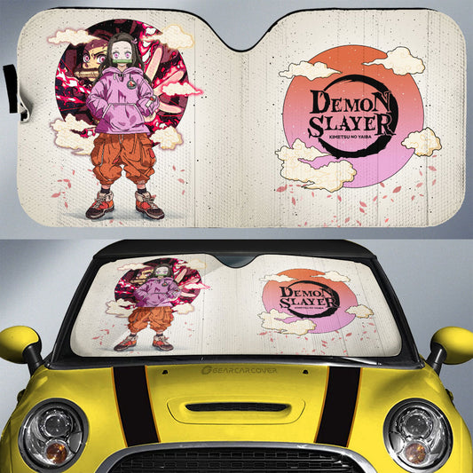 Nezuko Kamado Car Sunshade Anime Collection - Gearcarcover - 1