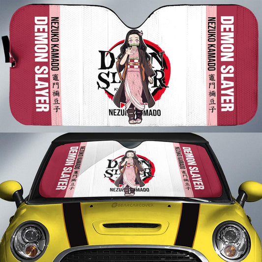 Nezuko Kamado Car Sunshade Custom Car Accessories For Fans - Gearcarcover - 1