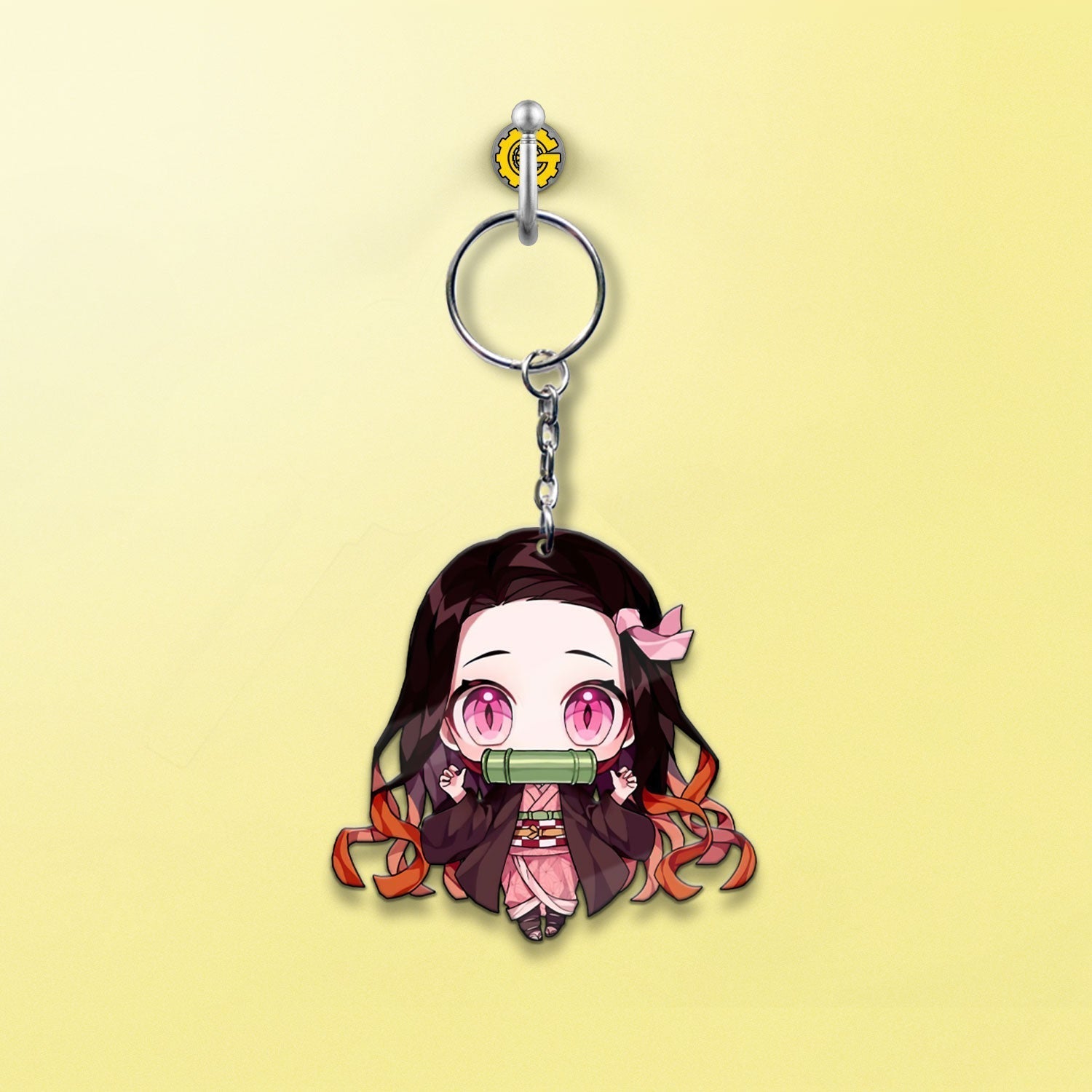 Nezuko Kamado Keychain Custom Car Accessories - Gearcarcover - 2