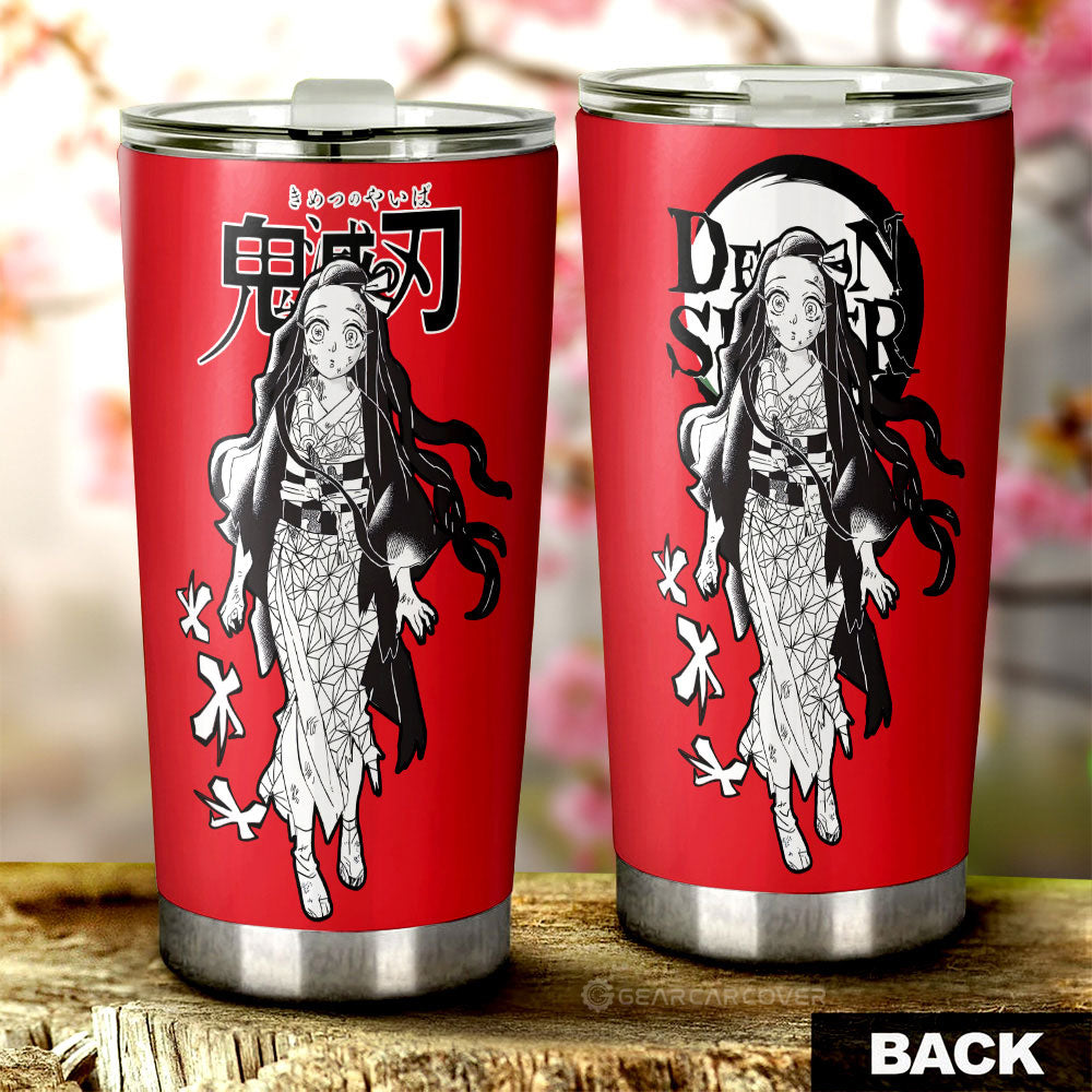 Nezuko Kamado Tumbler Cup Custom Car Accessories Manga Style For Fans - Gearcarcover - 3