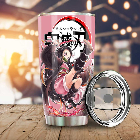 Nezuko Kamado Tumbler Cup Custom Demon Slayer Anime Car Accessories - Gearcarcover - 1