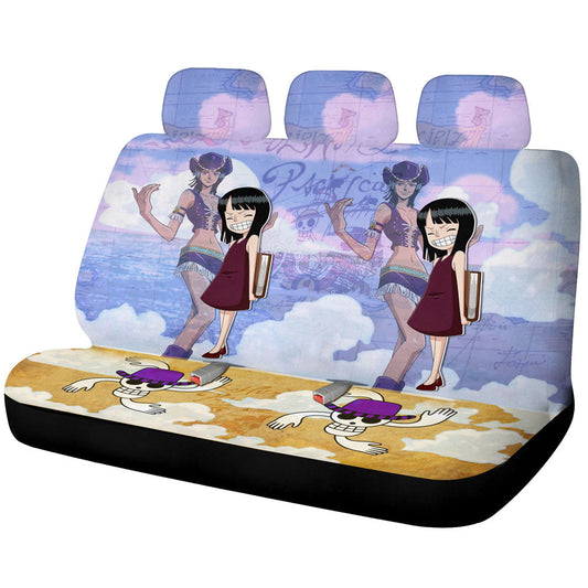 Nico Robin Car Back Seat Covers Custom Map Car Accessories - Gearcarcover - 1