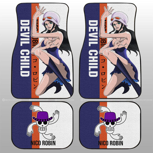 Nico Robin Car Floor Mats Custom Car Accessories For Fans - Gearcarcover - 2